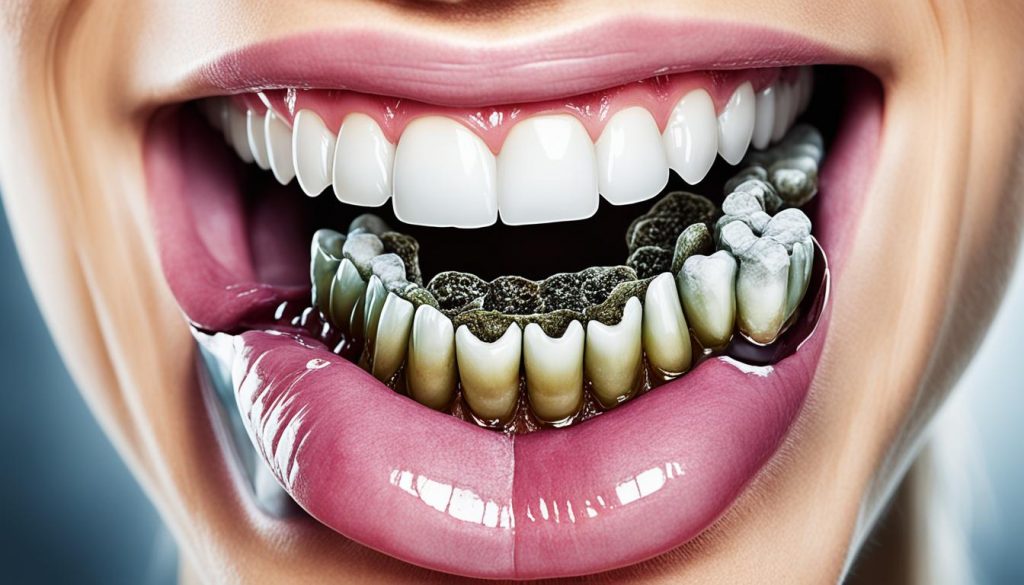 poor oral hygiene image