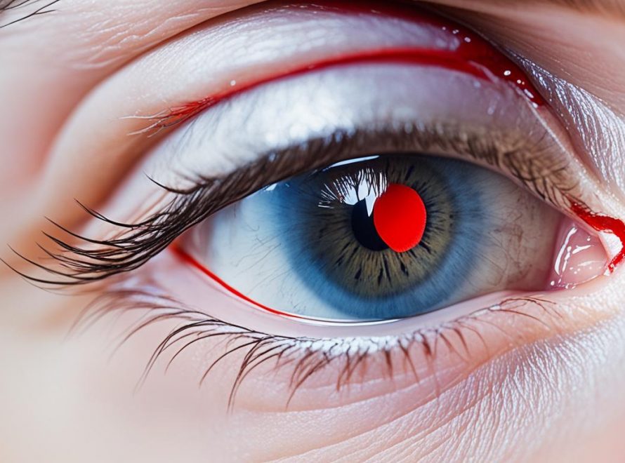 Subconjunctival hemorrhage (broken blood vessel in eye)