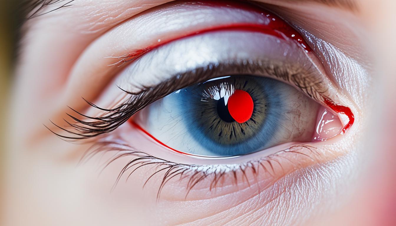 Subconjunctival hemorrhage (broken blood vessel in eye)